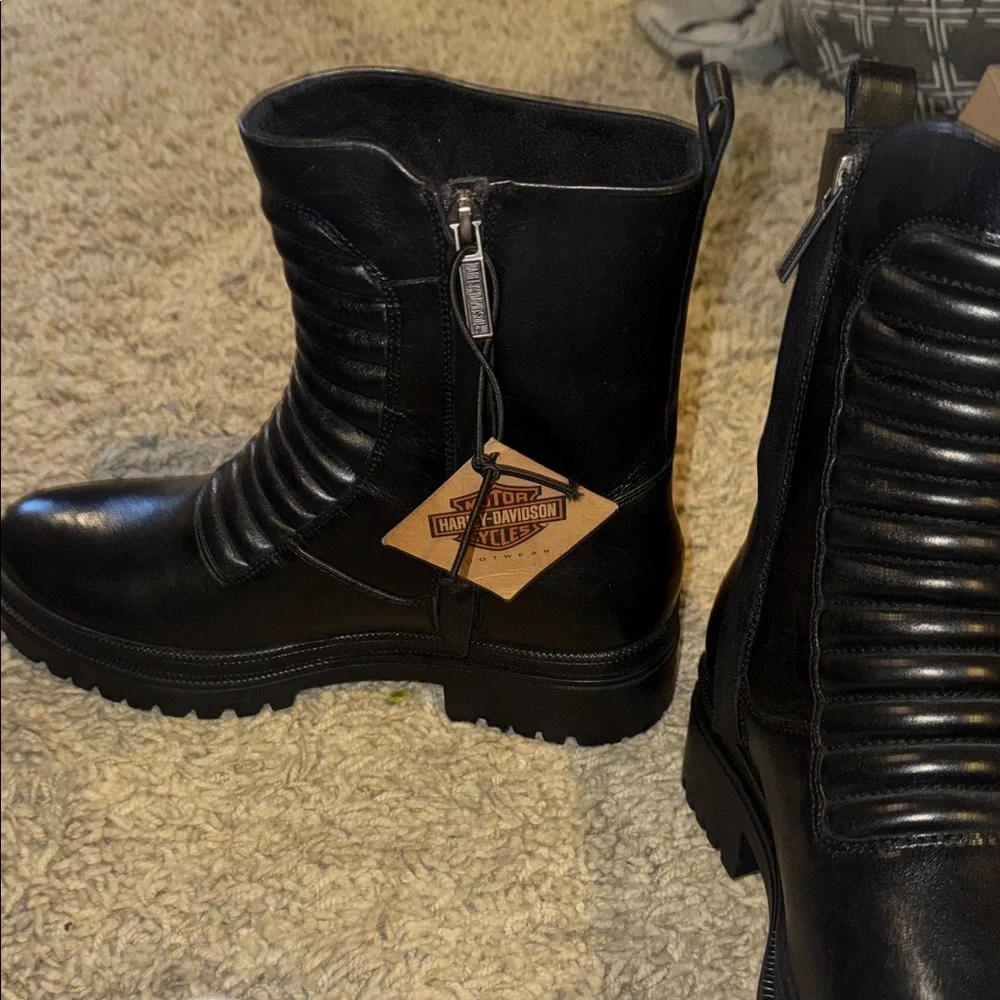Harley-Davidson Black Combat Boots - Picture 4 of 4